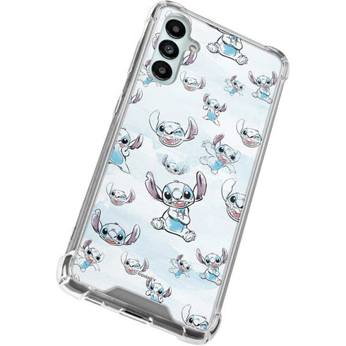 Disney Lilo and Stitch Pattern Galaxy A15 5G Clear Case